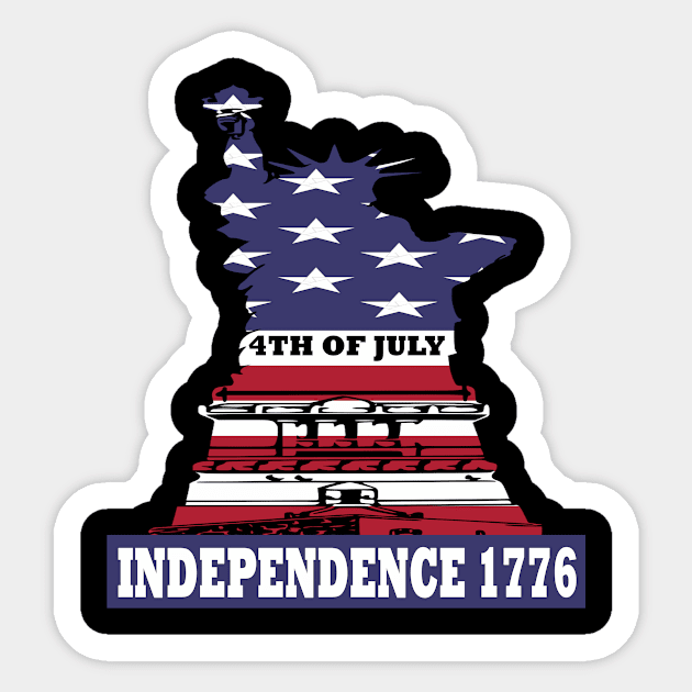 4th july Sticker by karascom